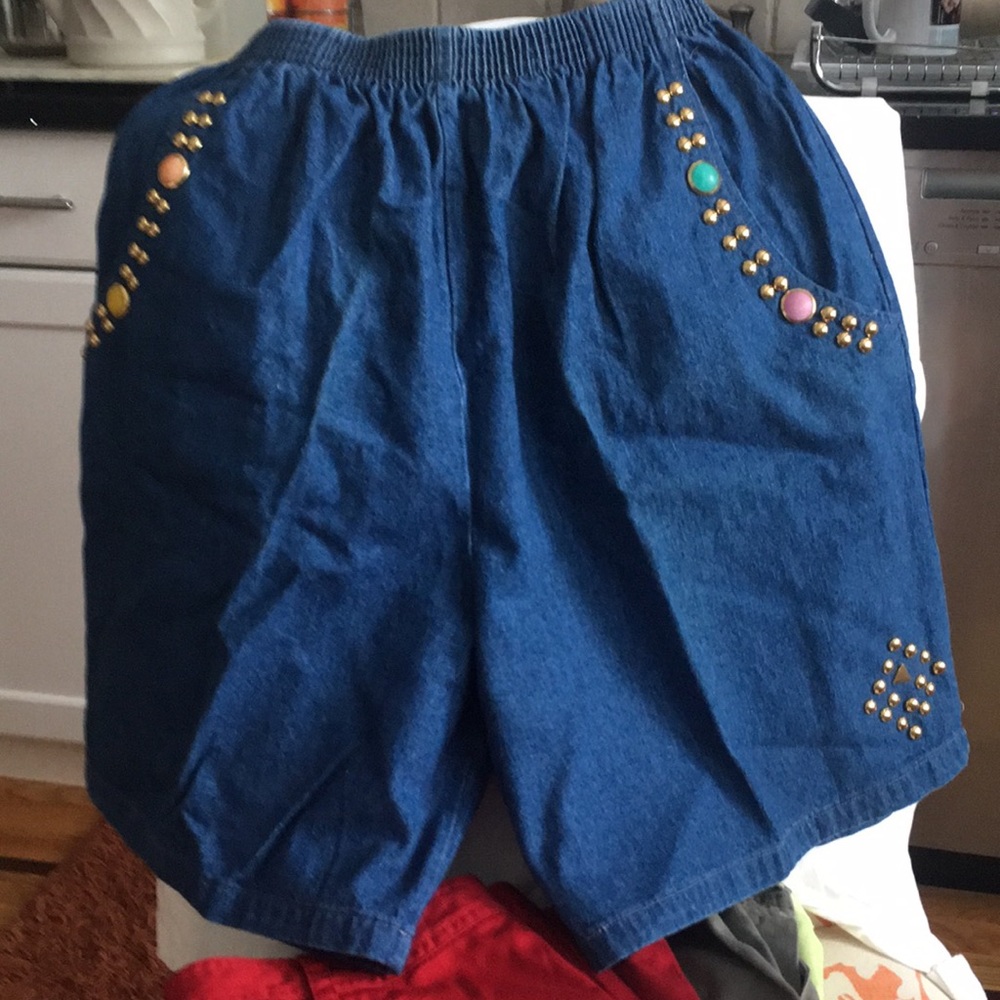 Denim shorts